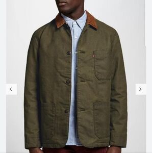 LEVI'S Corduroy-collar Cotton-blend Engineers Jacket Blanket Lined Limited Sz L